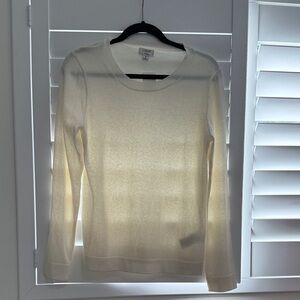 J Crew Ivory Teddie Sweater